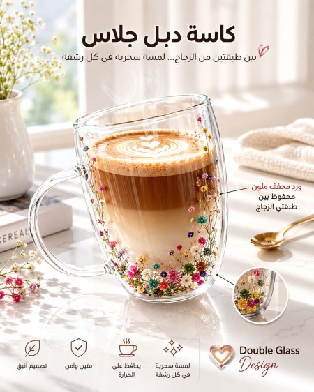 ماج دبل جلاس ورد مجفف
